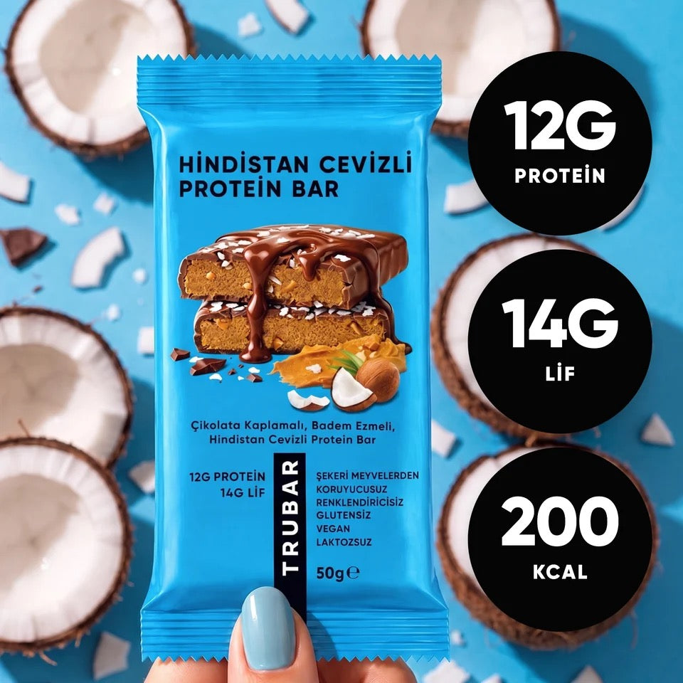 TRUBAR Hindistan Cevizli Protein Bar 50 g