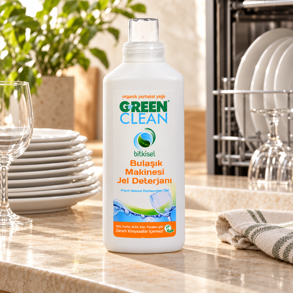 U GREEN CLEAN Bulaşık Makinesi Jel Deterjanı 1000 ml – sunum önerisi