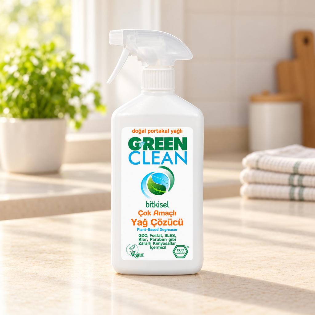 U Green Clean Çok Amaçlı Yağ Çözücü 500 ml – sunum önerisi