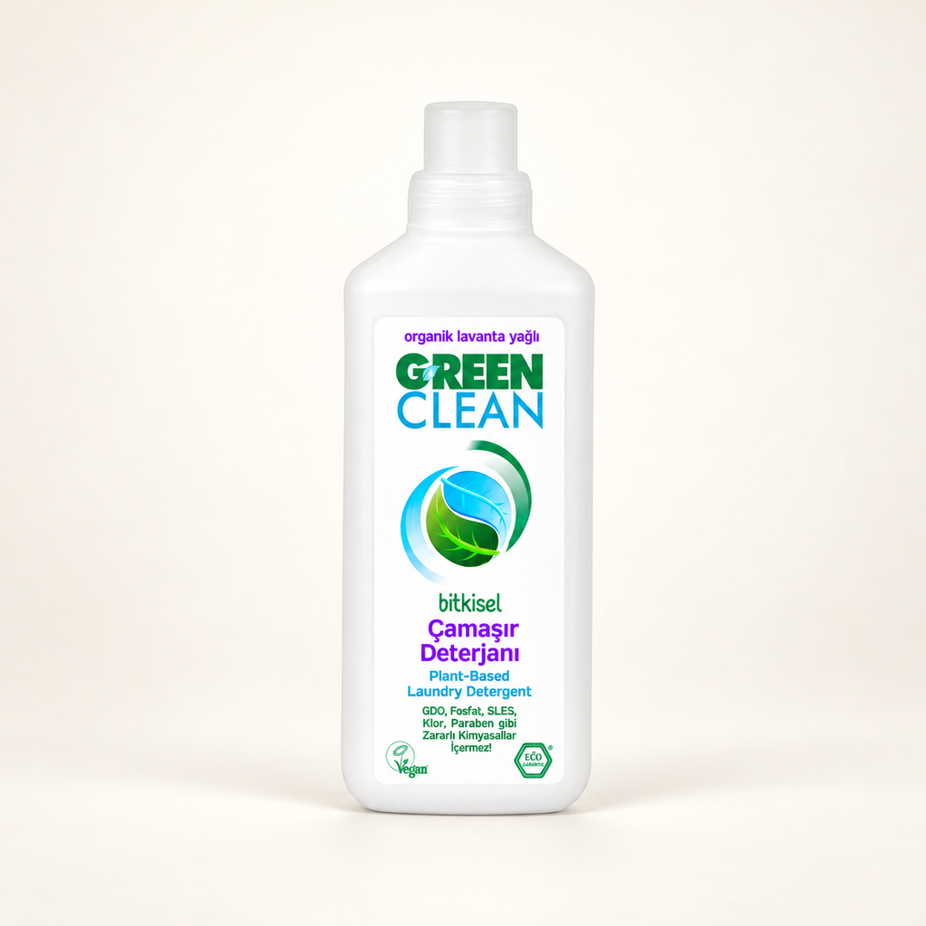 U Green Clean Sıvı Çamaşır Deterjanı 1000 ml-Lavanta – stüdyo çekimi