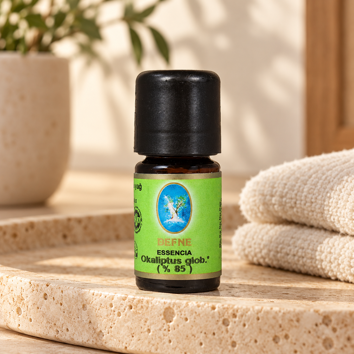 Nuka Organik Okaliptus Glob Yağı 10 ml – sunum önerisi