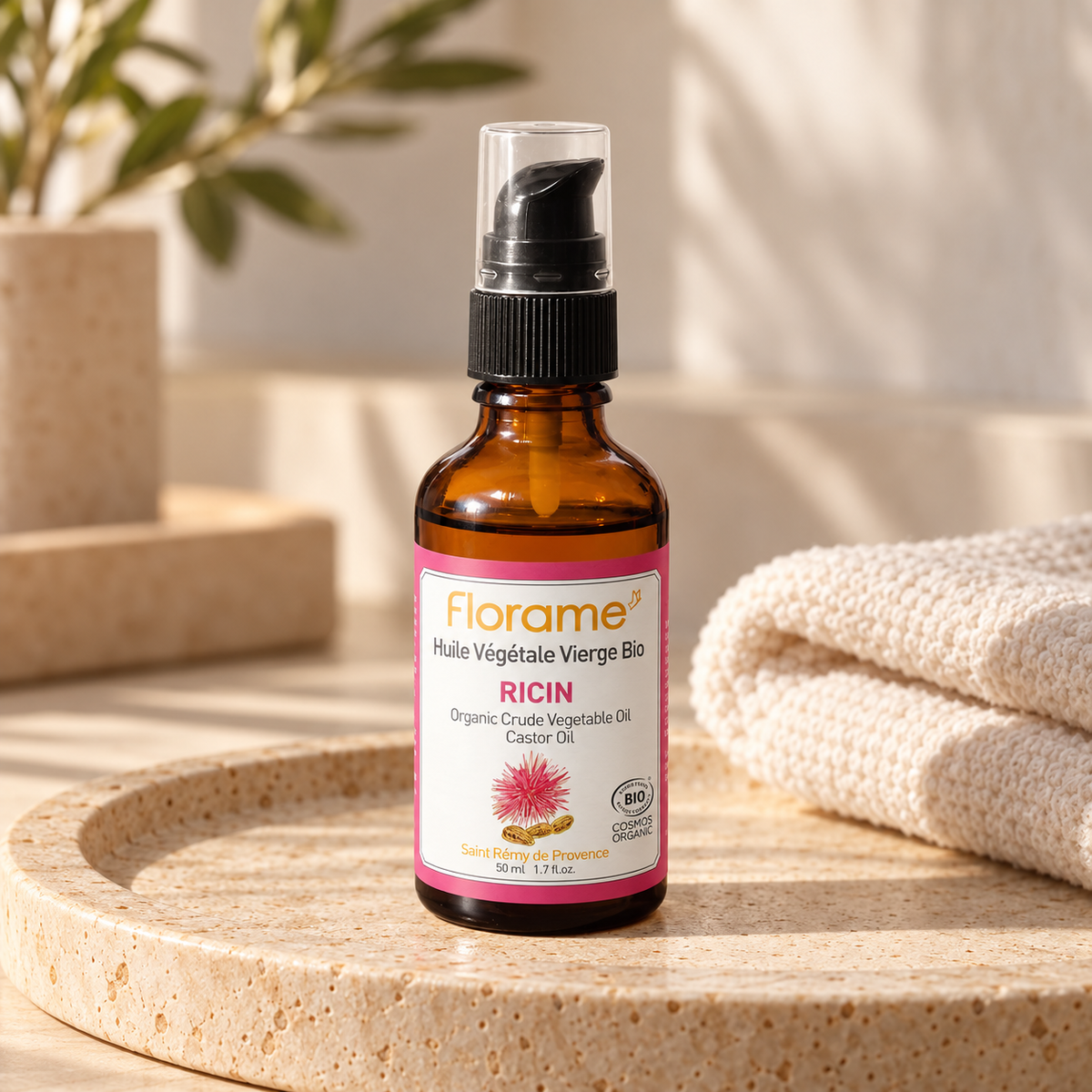 FLORAME Organik Hint Yağı 50 ml – sunum önerisi