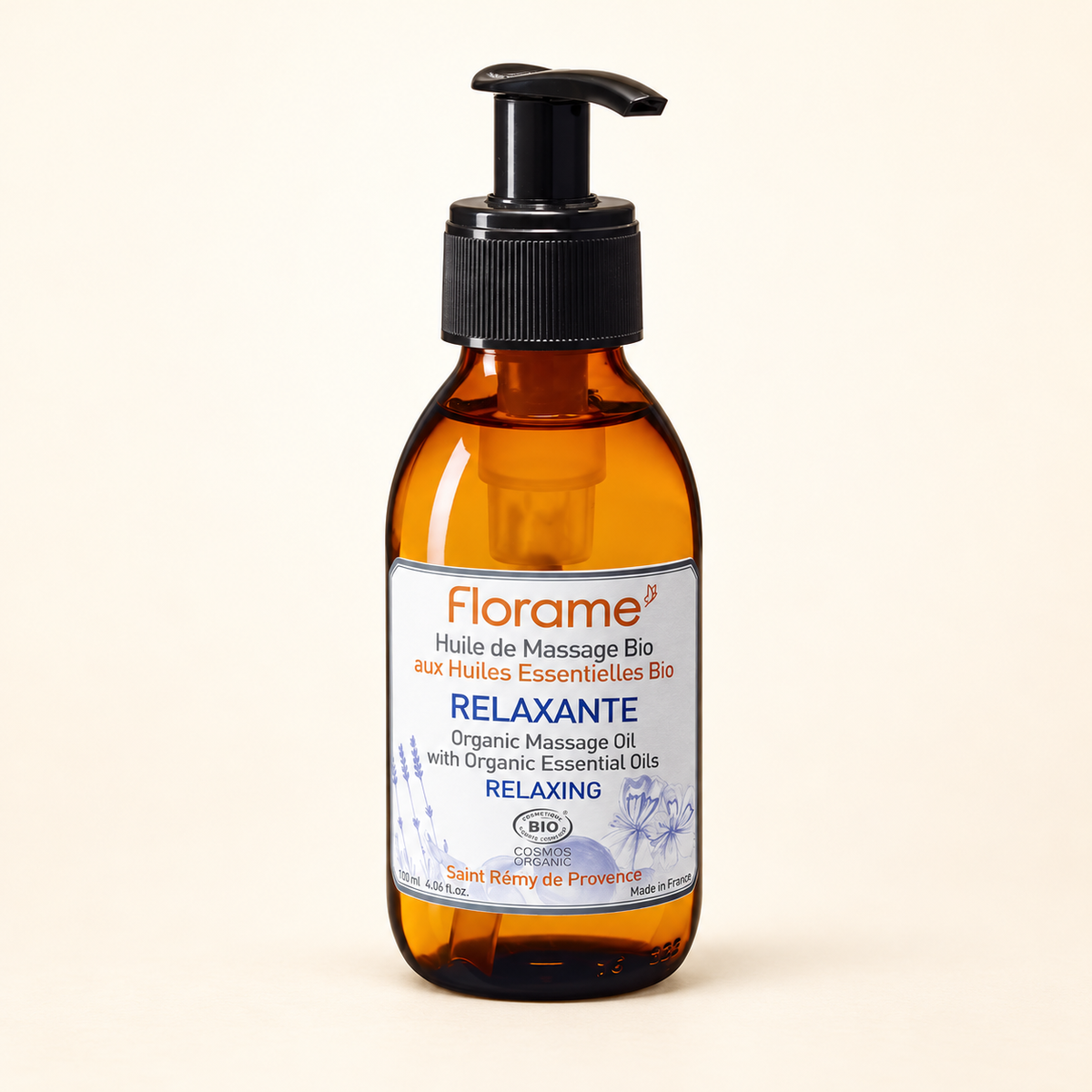 FLORAME ORGANİK Rahatlatıcı Etkili Masaj Yağı 100 ml – stüdyo çekimi