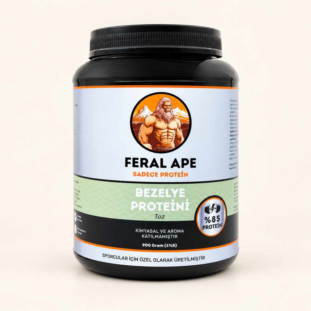 FERAL APE Bezelye Proteini ( İzole toz protein) 900 g – stüdyo çekimi
