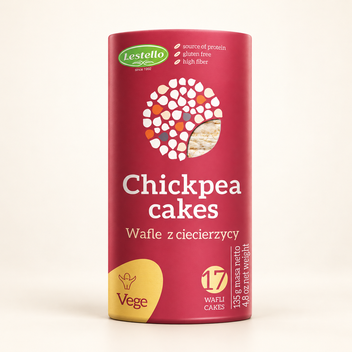LESTELLO Glutensiz Nohut Patlağı Kraker 135 g – stüdyo çekimi