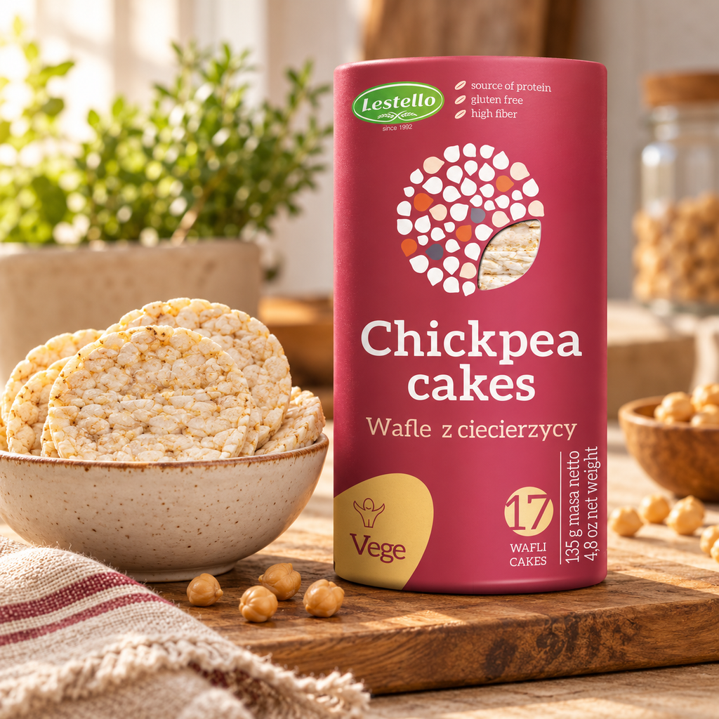 LESTELLO Glutensiz Nohut Patlağı Kraker 135 g – sunum önerisi