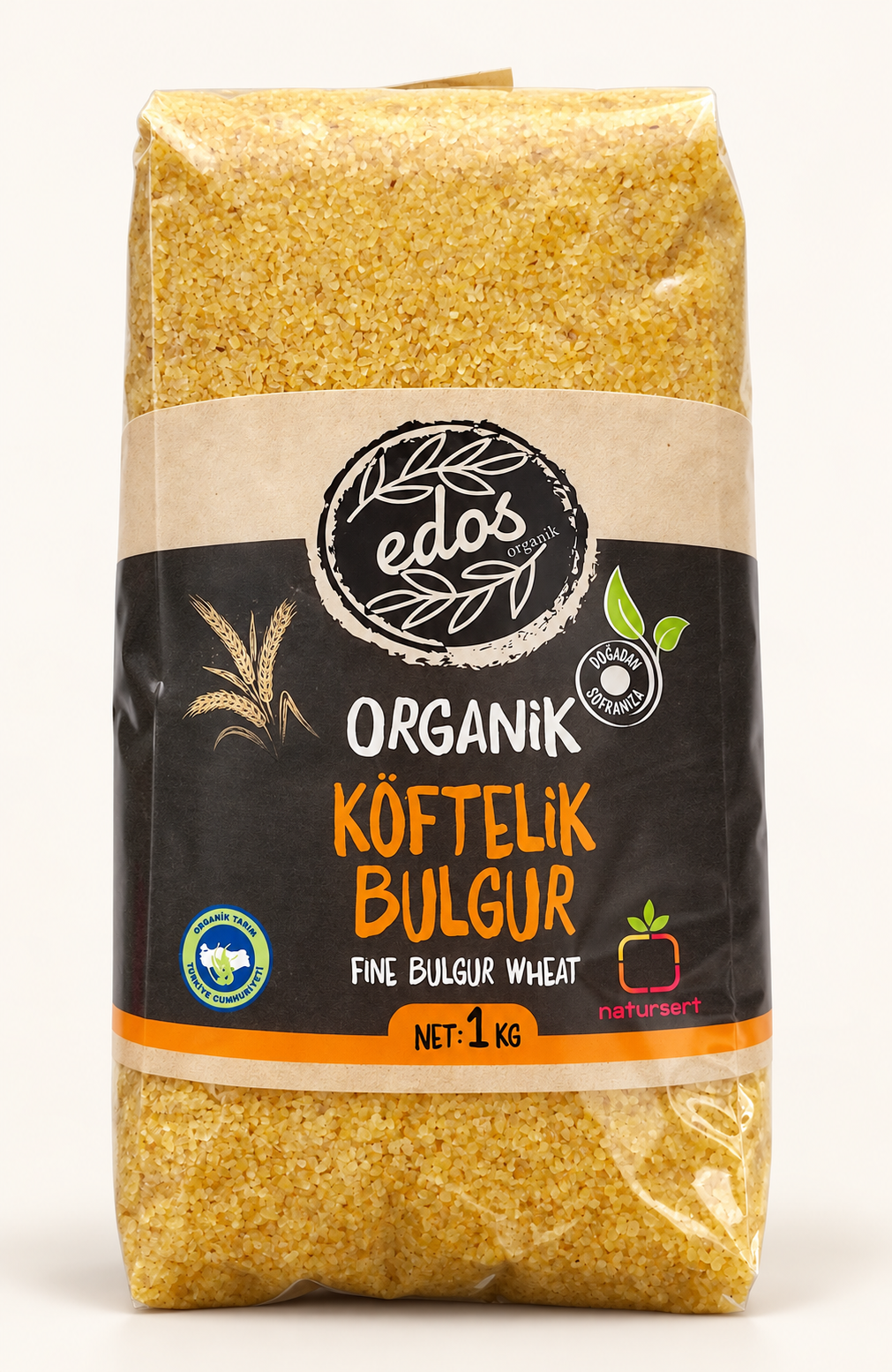 EDOS Organik Köftelik Bulgur 1 Kg – stüdyo çekimi