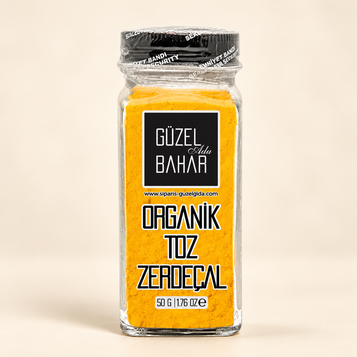 GÜZEL BAHAR Organik Toz Zerdeçal 50 g – stüdyo çekimi