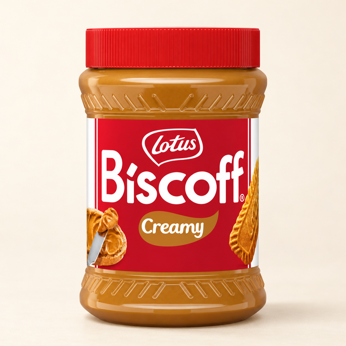 LOTUS BISCOFF Sürülebilir Bisküvi Ezmesi 400 g Creamy – stüdyo çekimi
