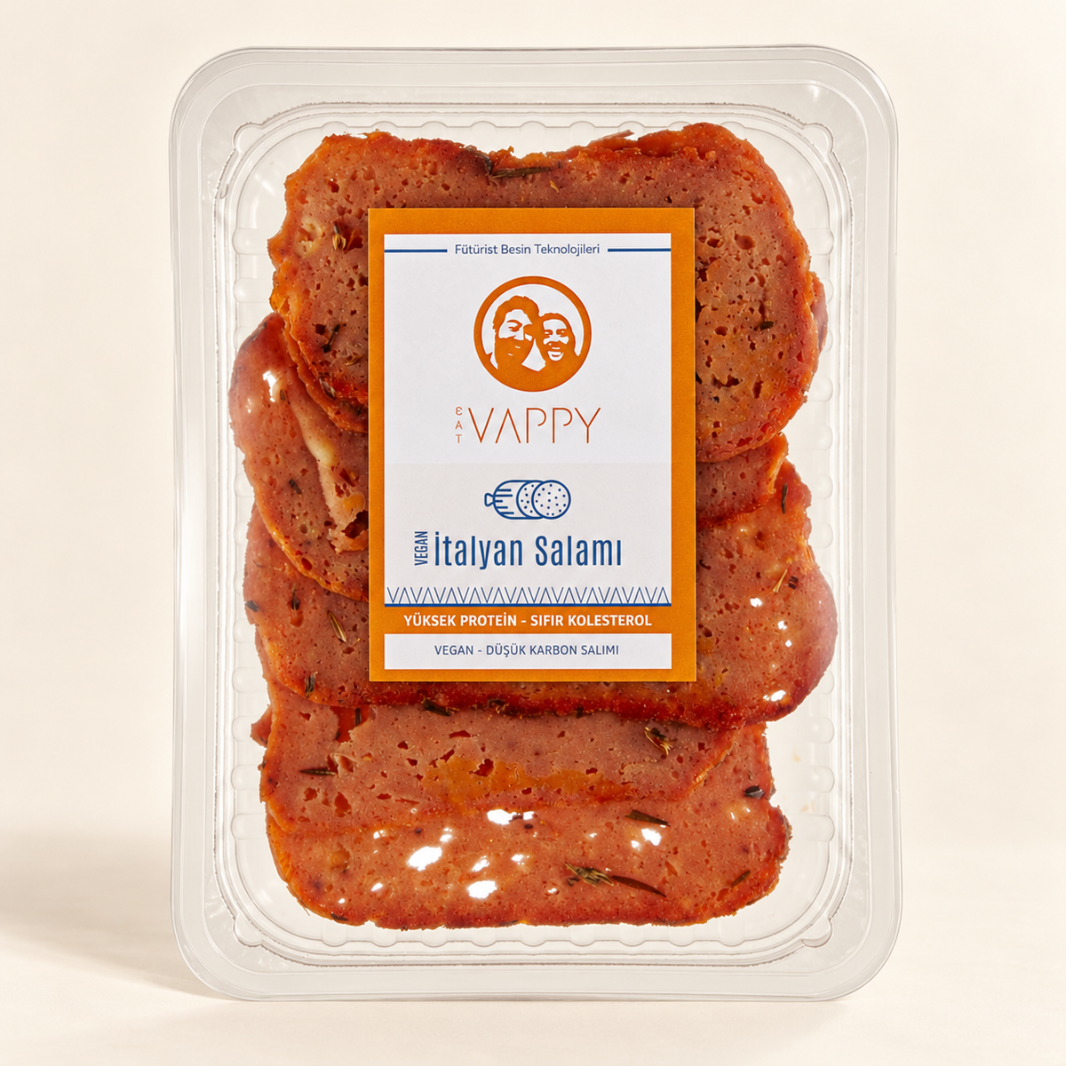 VAPPY Vegan İtalyan Salamı 100 g – stüdyo çekimi