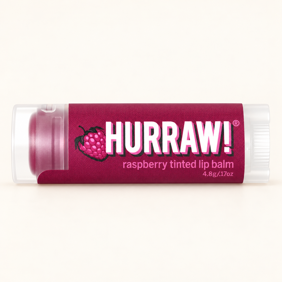 HURRAW Tinted Raspberry Lip Balm/ Ahududulu Dudak Koruyucu ( Renkli) – stüdyo çekimi