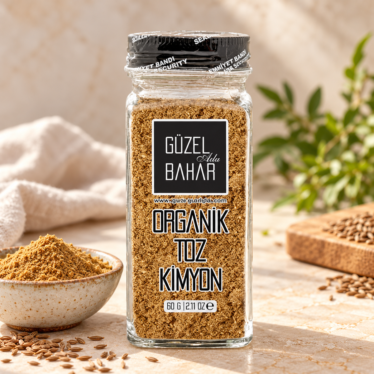 GÜZEL BAHAR Organik Toz Kimyon 60 g – sunum önerisi