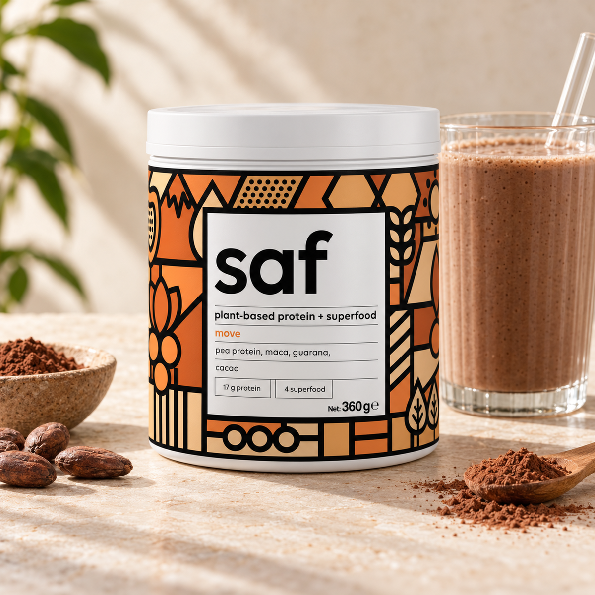 SAF Protein Superfood Mix Move 360 g – sunum önerisi