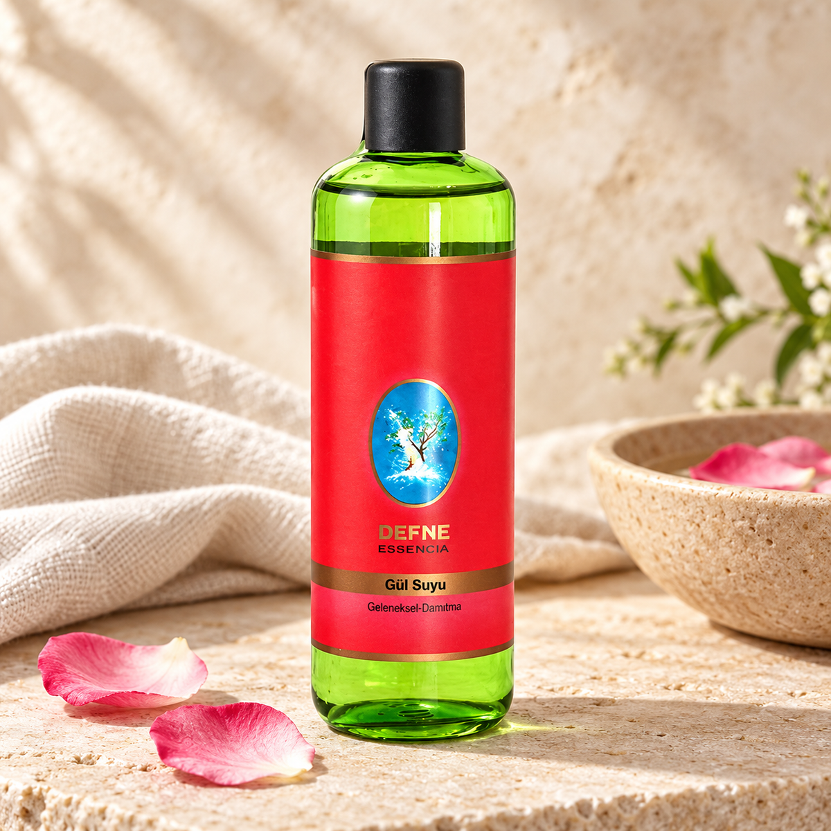 NUKA DEFNE ESSENCIA Gül Suyu 250 ml – sunum önerisi
