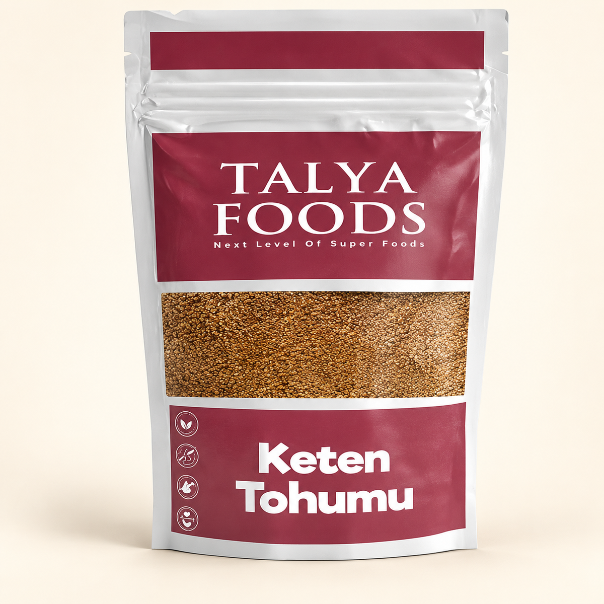TALYA FOODS Glutensiz Keten Tohumu 250 g – stüdyo çekimi