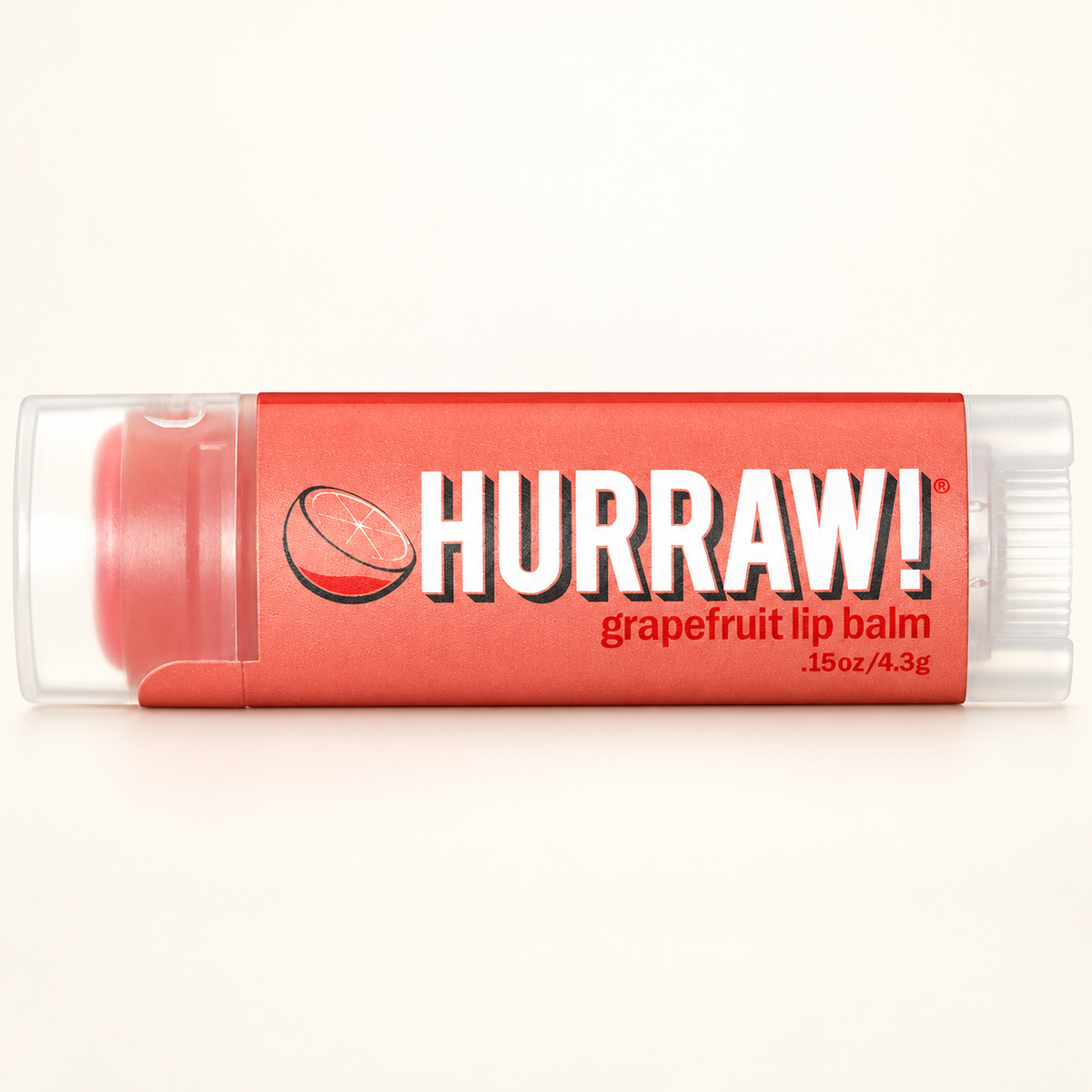 HURRAW Grapefruit Lip Balm/Greyfurtlu Dudak Koruyucu – stüdyo çekimi