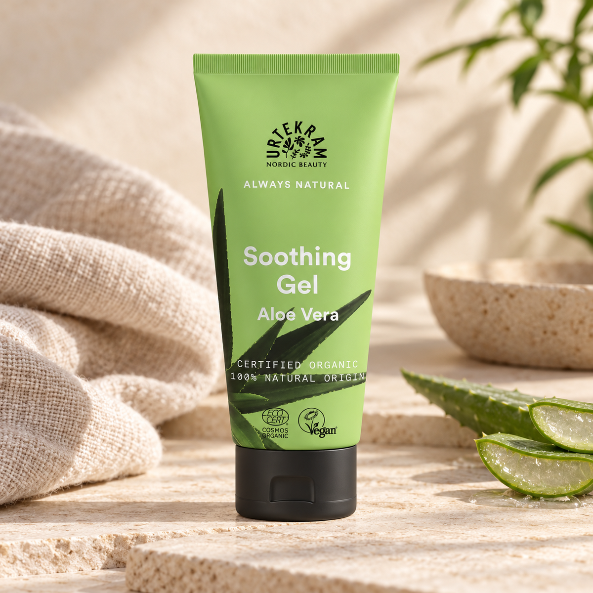 URTEKRAM Organik Aloe Vera Jel 100 ml – sunum önerisi