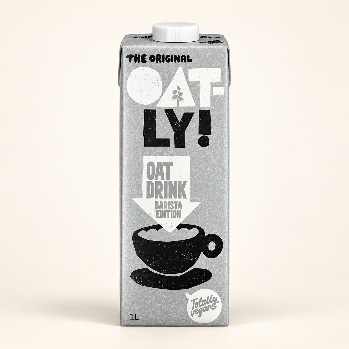 OATLY Barista Yulaflı İçecek 1 Litre – stüdyo çekimi