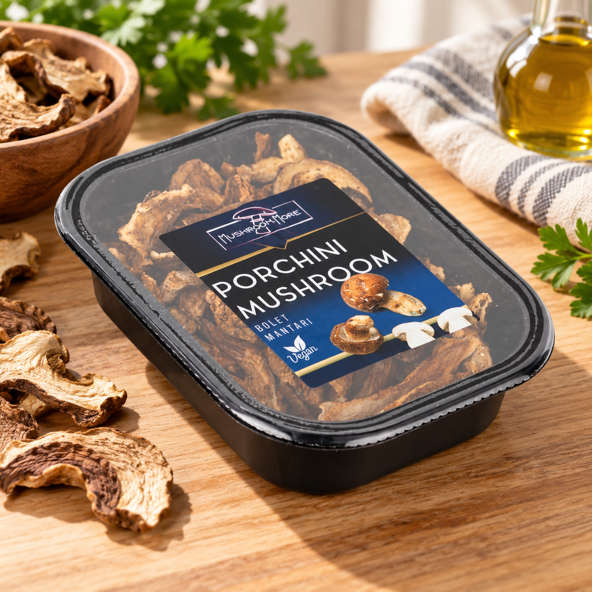 MUSHROOM & MORE Kuru Porçini Mantarı 50 g – sunum önerisi