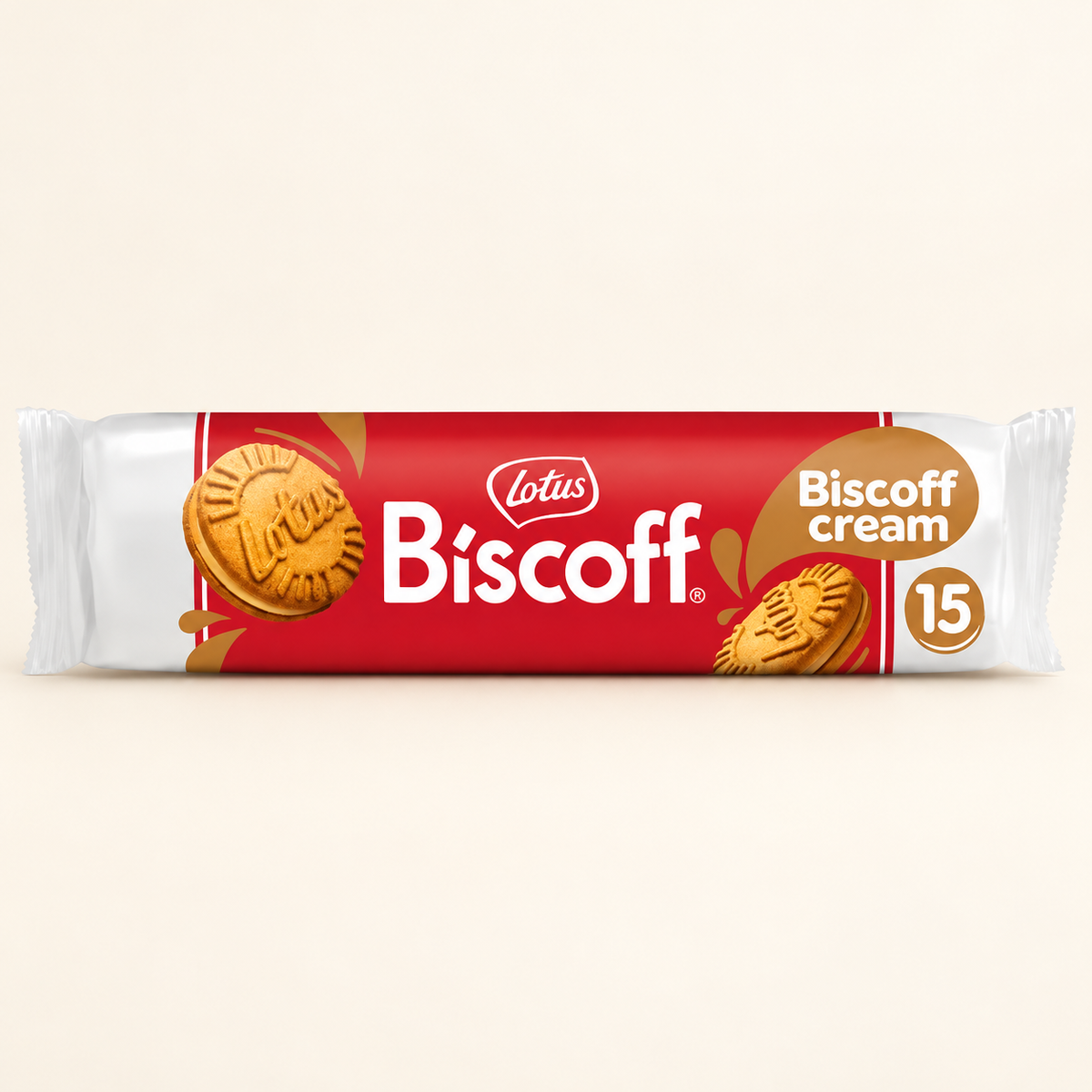 LOTUS BISCOFF Sandwich Bisküvi Biscoff Cream 150 g – stüdyo çekimi