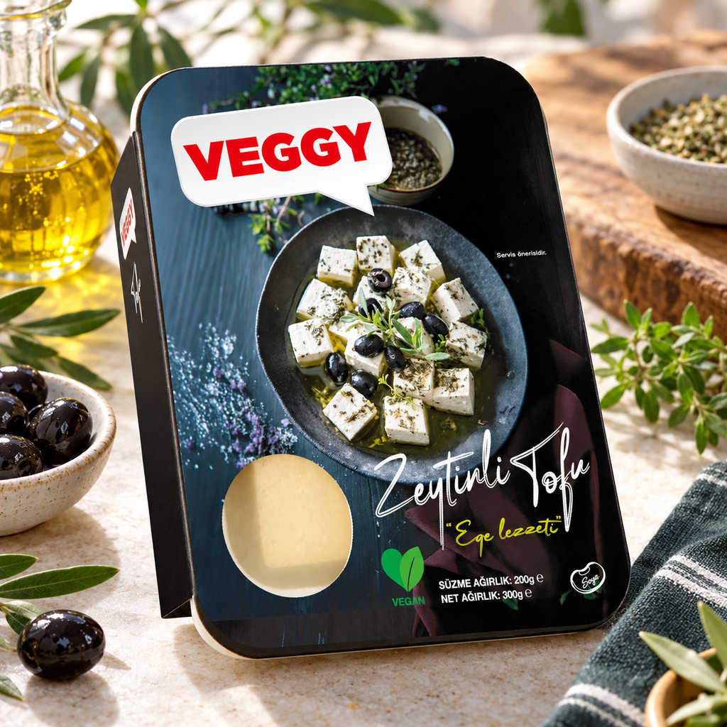 VEGGY Zeytinli Tofu 200 g – sunum önerisi