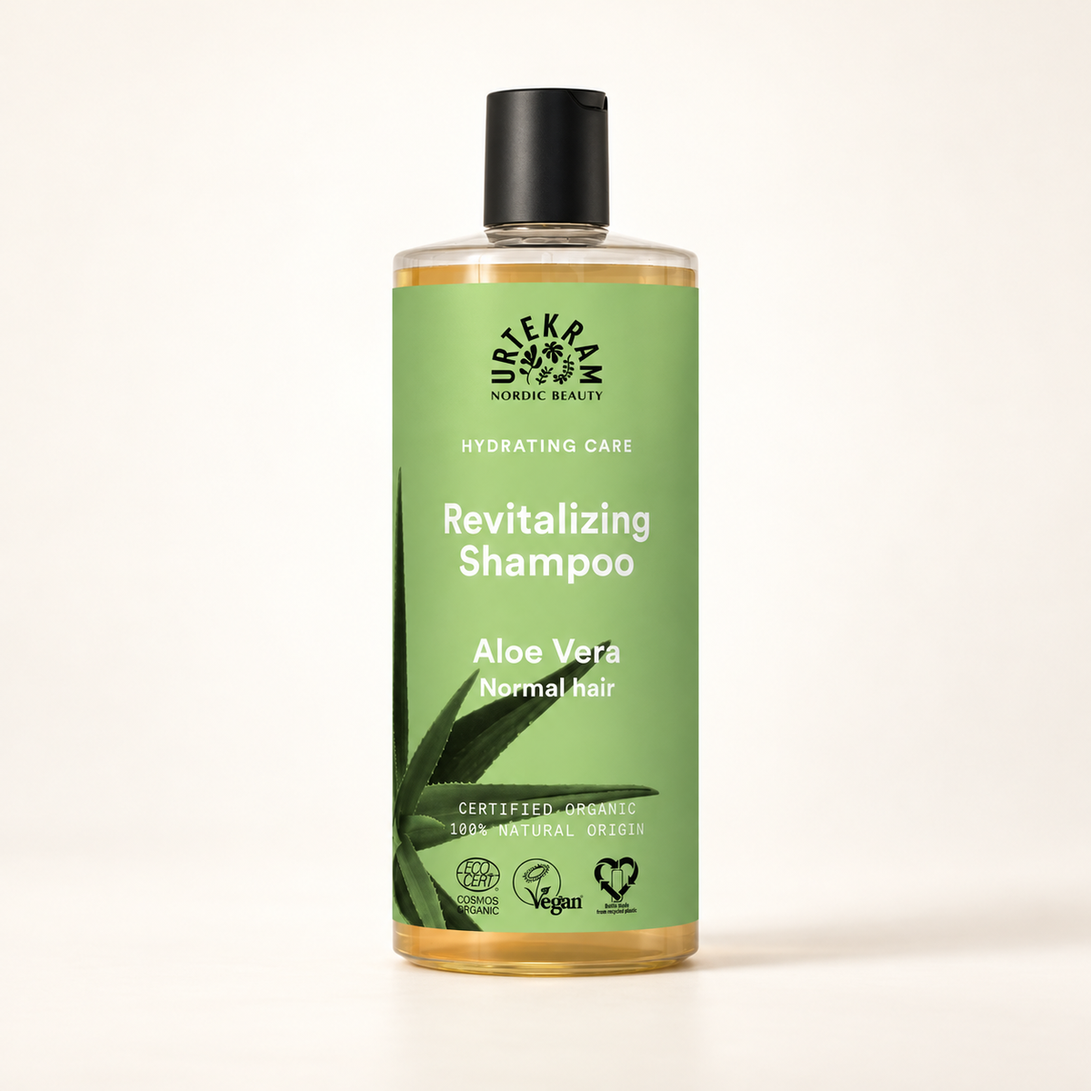 URTEKRAM Organik Aloe Vera Şampuan 500 ml – stüdyo çekimi