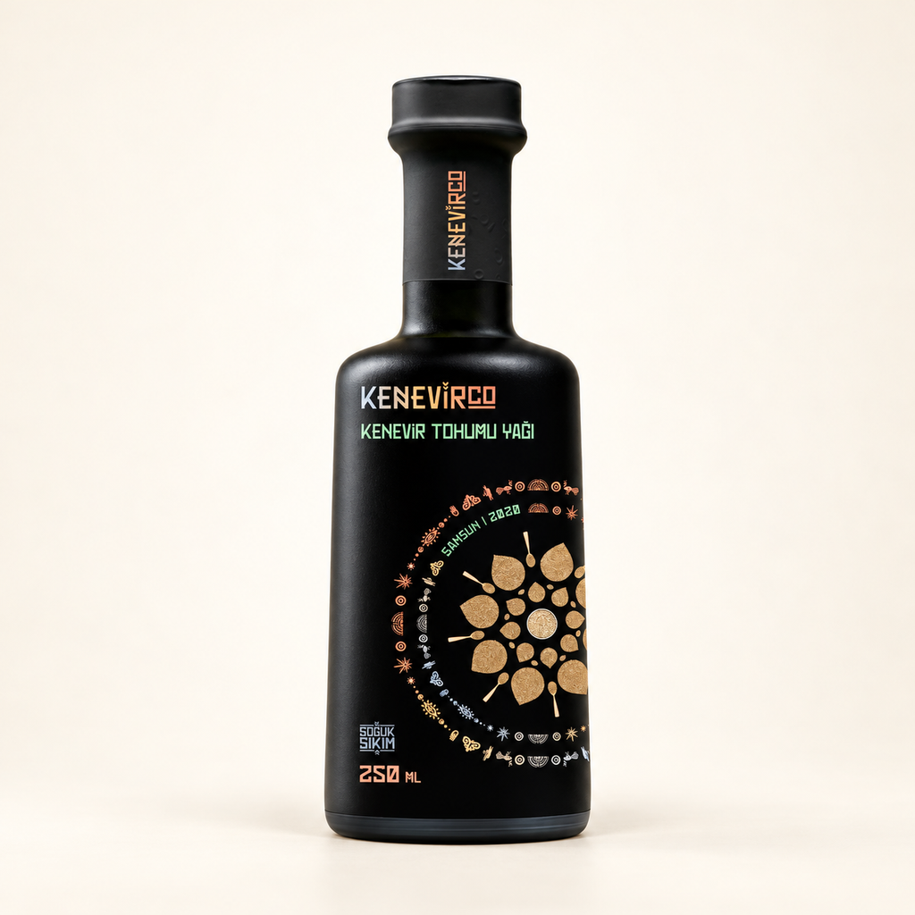 KENEVIRCO Kenevir Tohumu Yağı 250 ml – stüdyo çekimi