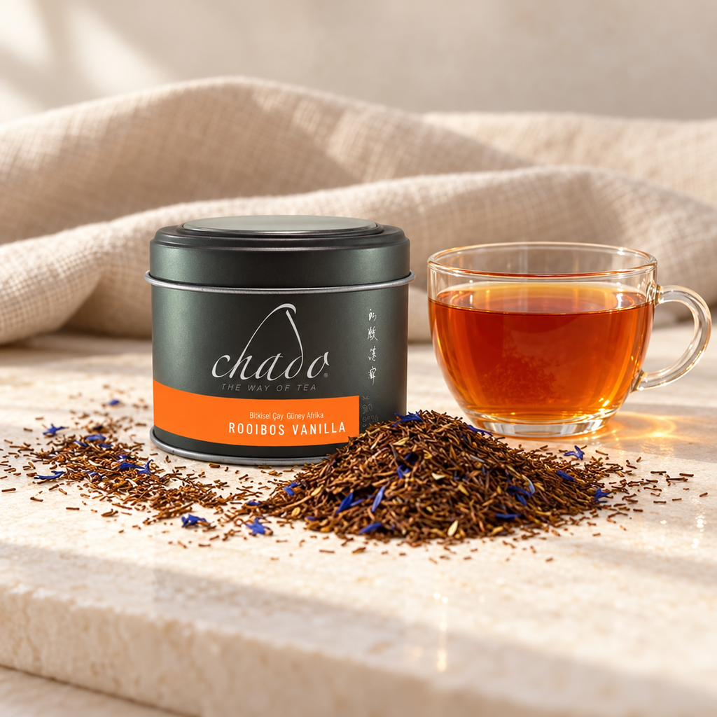 CHADO Rooibos Vanilla 50 g – sunum önerisi