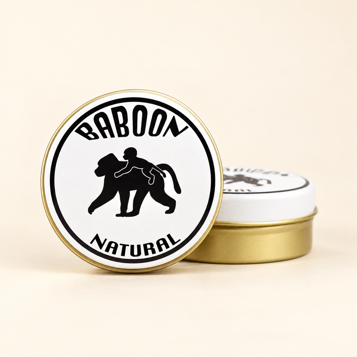 BABOON NATURAL Metal Seyahat Kutusu – stüdyo çekimi
