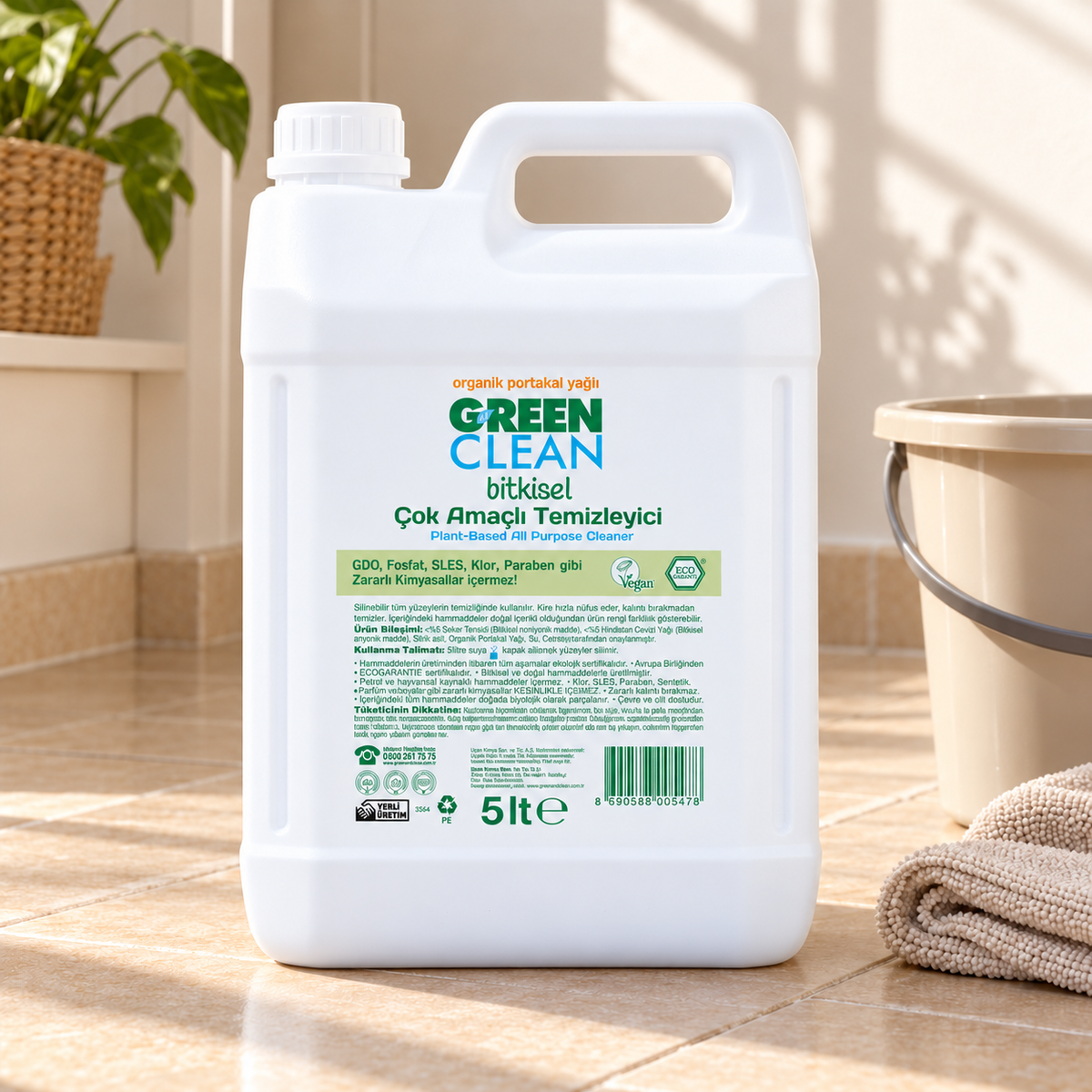 U GREEN CLEAN Çok Amaçlı Temizleyici 5 Litre – kullanım önerisi
