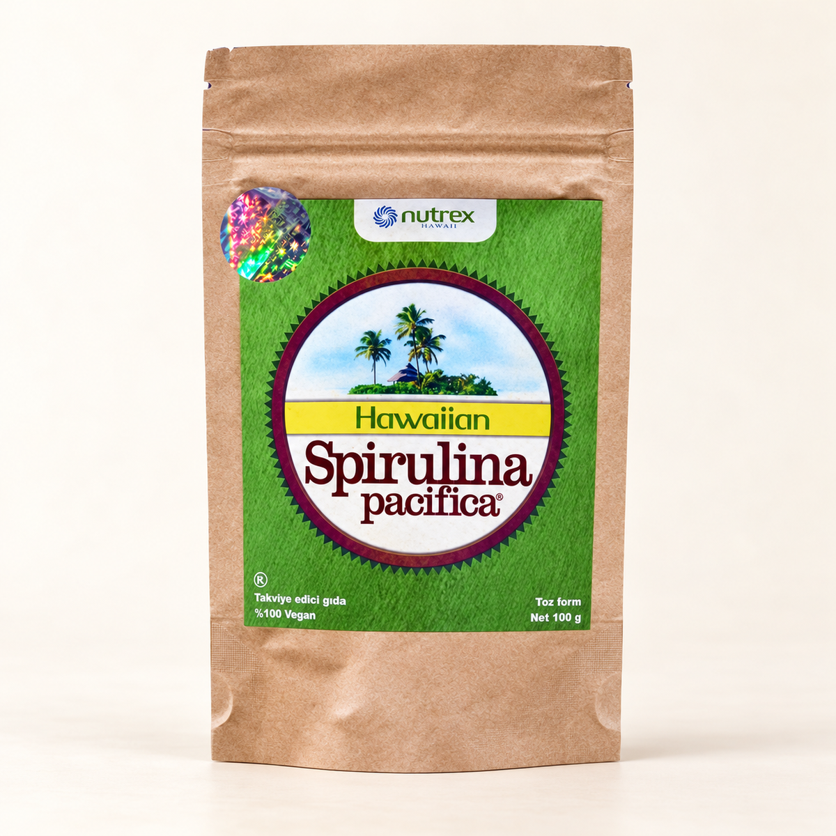 HAWAIIAN Spirulina Pacifica Toz 100 g – stüdyo çekimi