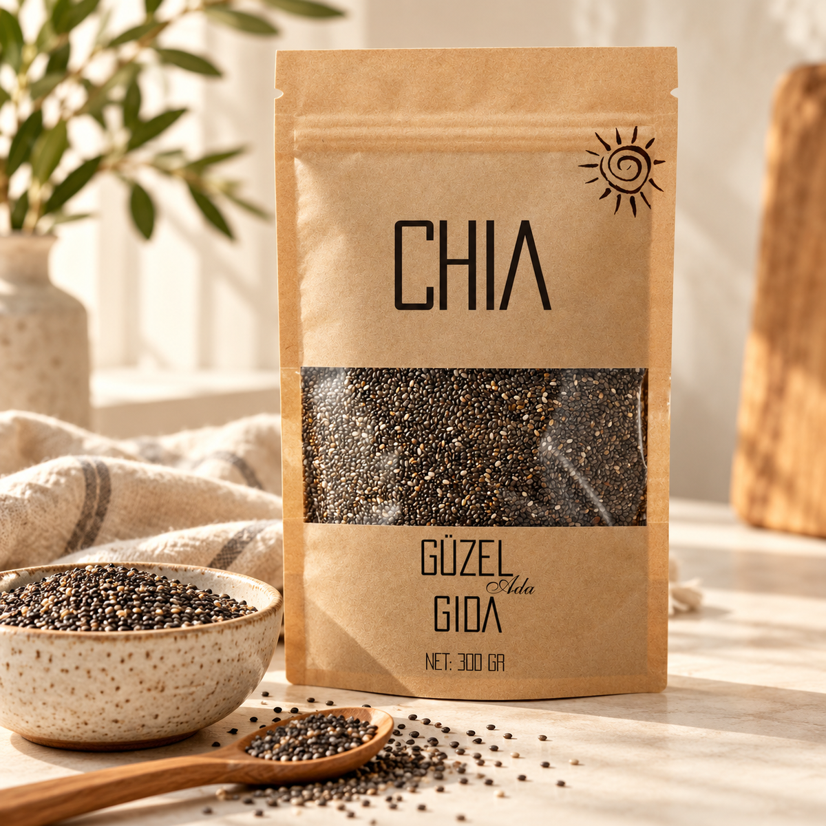 GÜZEL GIDA Chia Tohumu 300 g – sunum önerisi