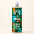 FAITH IN NATURE %99 Doğal İçerikli Nemlendirici Şampuan 400 ml Normal-Kuruya Dönük Saçlar İçin Hindistan Cevizi – stüdyo çekimi