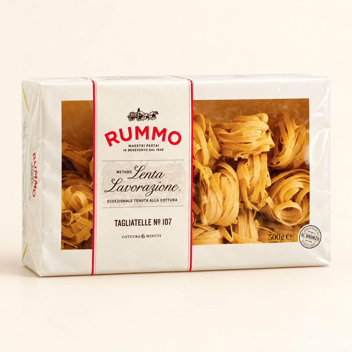 RUMMO Tagliatelle Makarna 500 g – stüdyo çekimi