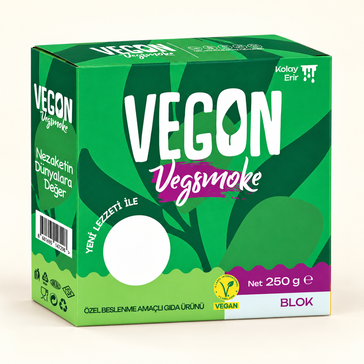 VEGON VegSmoke 250 g Blok – stüdyo çekimi