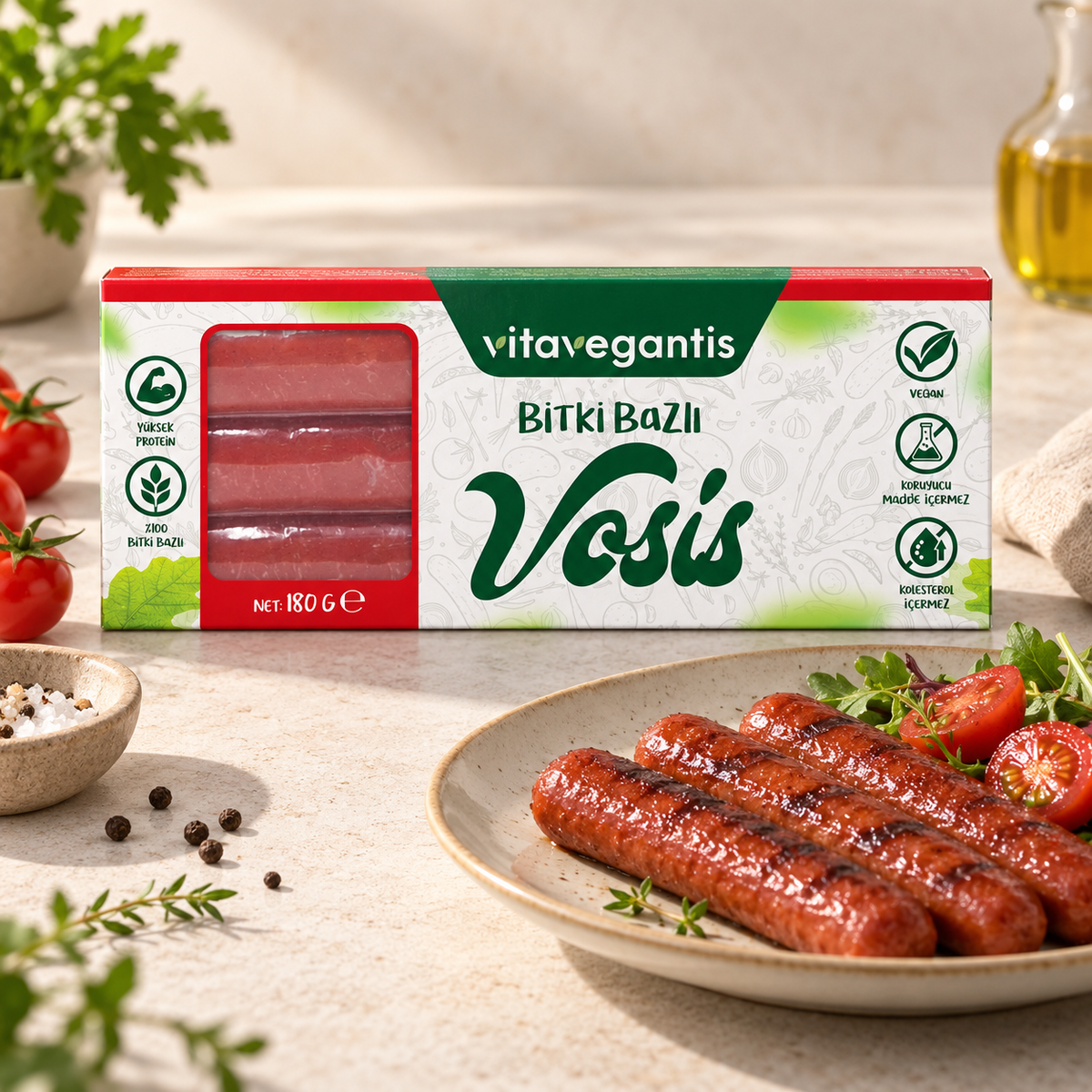 VITA VEGANTIS Vosis 180 g – sunum önerisi