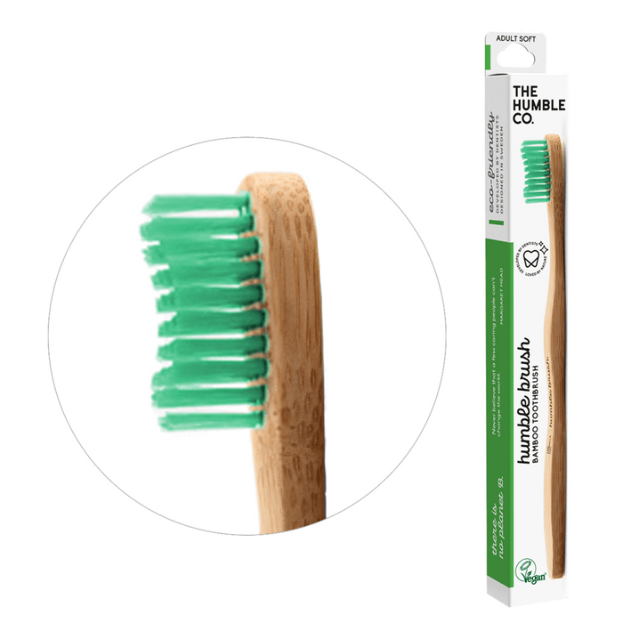 HUMBLE BRUSH Yetişkin Bambu Diş Fırçası Yumuşak YEŞİL