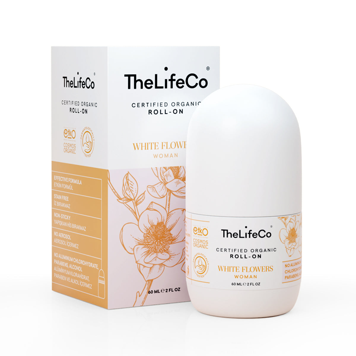 THE LIFECO Naturel Roll-on Deodorant White Flowers (Woman) 60 ml