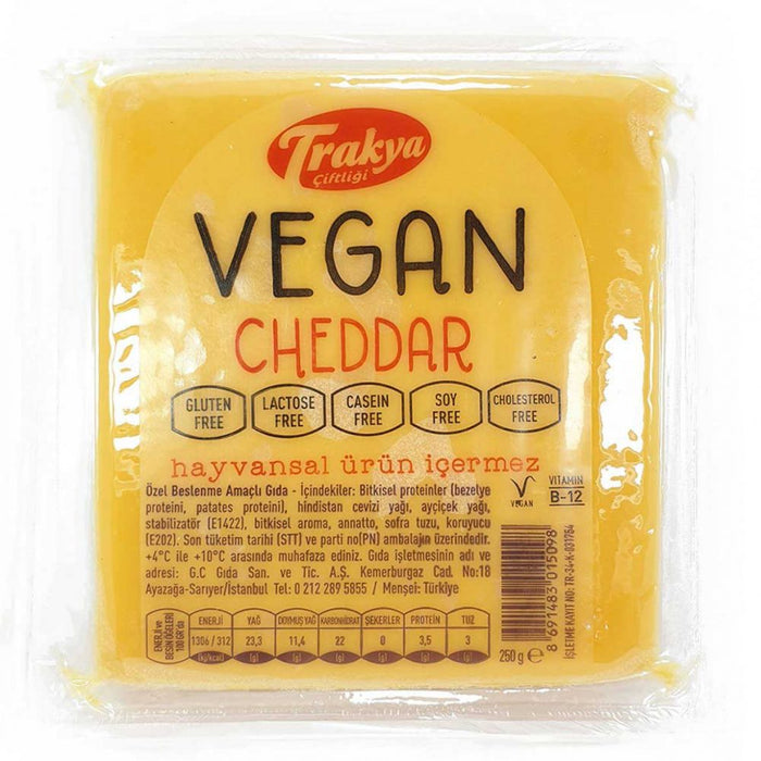 TRAKYA ÇİFTLİĞİ Vegan Yellow (Cheddar) Peynir 250 g