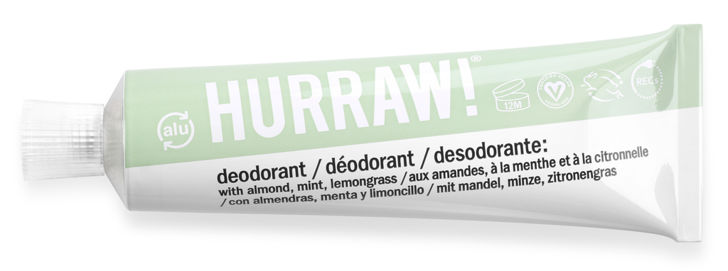 HURRAW Balmunder Krem Deodorant 30 ml Almond Mint Lemongrass