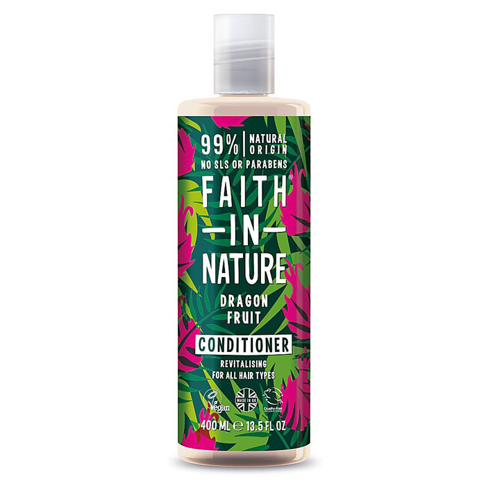 FAITH IN NATURE %99 Doğal İçerikli Canlandırıcı Saç Bakım Kremi 400 ml-Tüm Saç Tipleri İçin Ejder Meyvesi