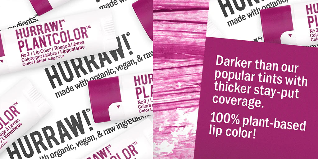 HURRAW PLANTCOLOR Vegan Ruj 4,8 g   No 3