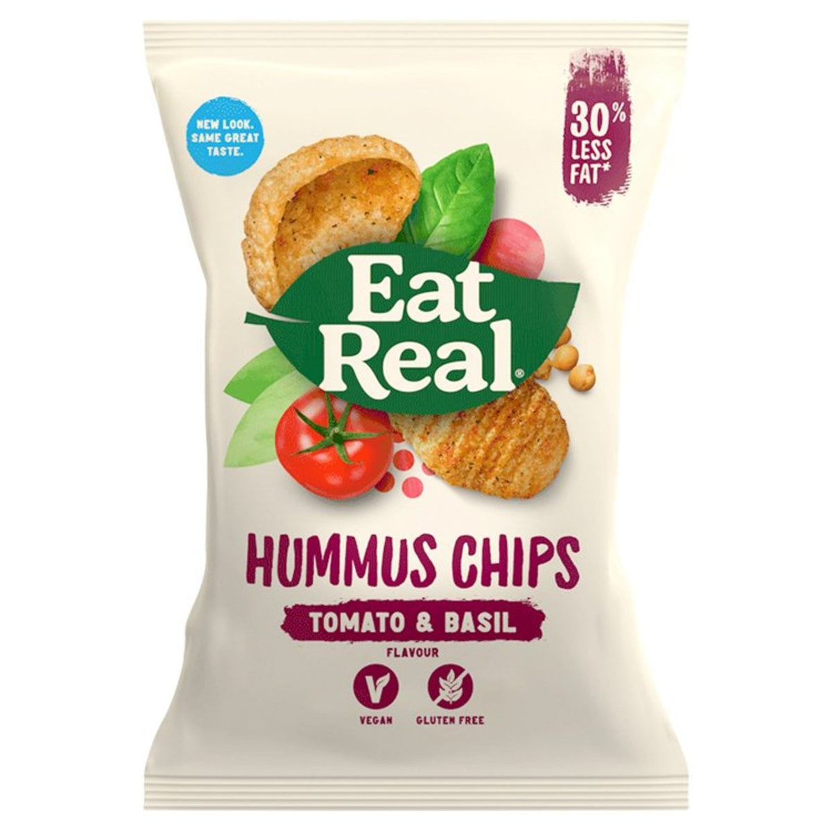 EAT REAL Domates ve Fesleğenli Nohut Cipsi 45 g— Vegan Dükkan