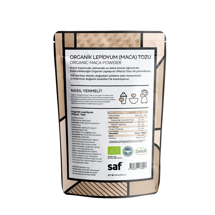 Saf Organik Maca Tozu 100 g