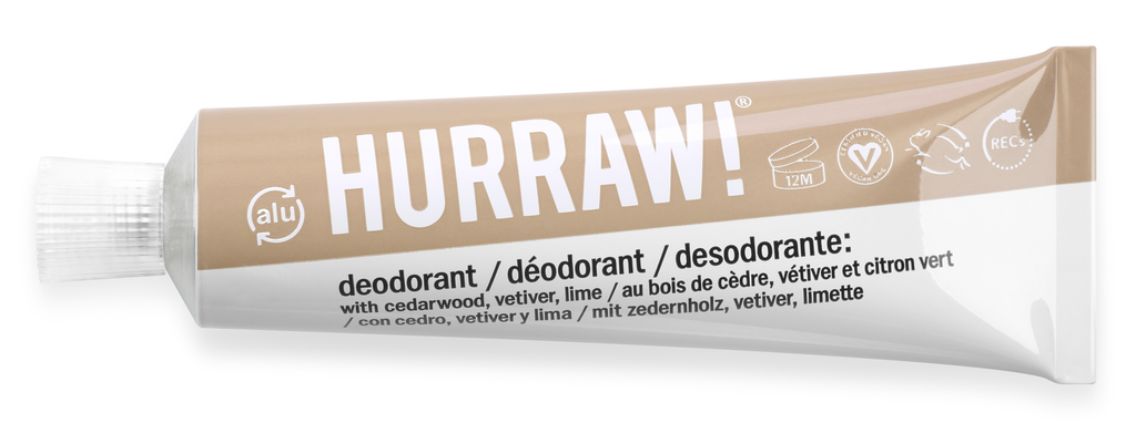 HURRAW Balmunder Krem Deodorant 30 ml Cedarwood Vetiver Lime