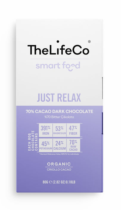 TheLifeCo Smartfood Just Relax Organik Çikolata 80 g