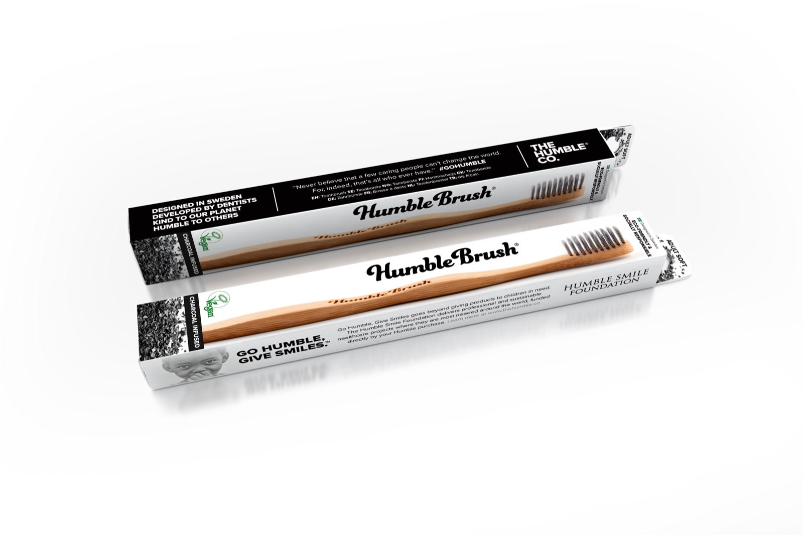 HUMBLE BRUSH Kömürlü Bambu Yetişkin Diş Fırçası Soft-Yumuşak
