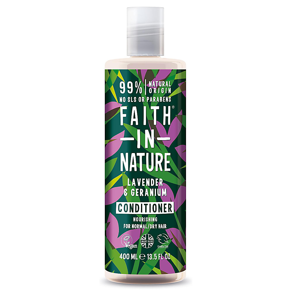 FAITH IN NATURE %99 Doğal İçerikli Rahatlatıcı Saç Bakım Kremi 400 ml -Normal-Kuruya Dönük Saçlar İçin Lavanta-Sardunya