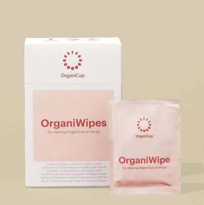 ORGANICUP OrganiWipes – Regl Kabı Temizleme Mendili
