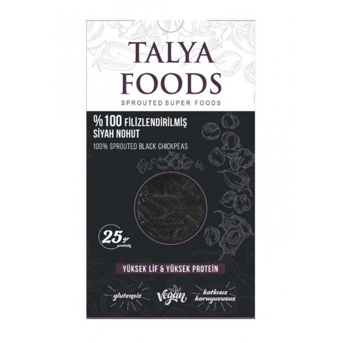 TALYA FOODS Filizlendirilmiş Siyah Nohut Makarnası 200 g